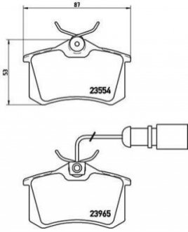 P85 058 BREMBO Гальмівні колодки дискові