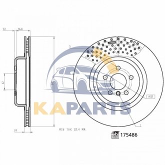 175486 FEBI BILSTEIN Диск гальмівний
