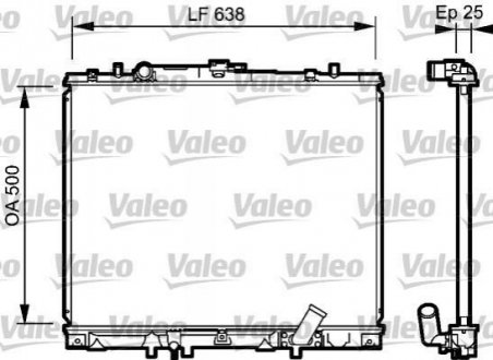 734424 Valeo Радіатор охолоджування