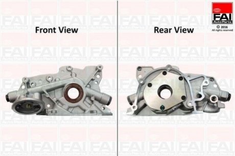 OP165 FAI FAI LADA Насос масла 110 (2110) 2.0 i 96-00, OPEL ASTRA F універсал (T92) 2.0 i 93-98, CALIBRA A (C89) 2.0 90-97, VECTRA A (J89) 2000/GT 16V 90-95