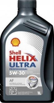 550046288 SHELL SHELL 1л Масло Helix Ultra Professional AF 5W-30 API SL, ACEA A5/В5 Ford WSS-M2C913-C/WSS-M2C913-D, Jaguar Land Rover STJLR.03.5003