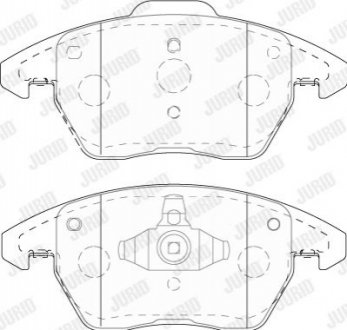 573852J Jurid JURID AUDI Торм колодки передн. A1 1.8 TFSI 15-18, SEAT IBIZA IV SC 1.8 TSI Cupra 15-16, VW BEETLE 2.0 TDI 14-18