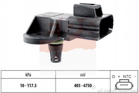 1.993.100 EPS EPS Датчик давления и температуры VOLVO S40/V50, FORD C-Max, S-Max, Focus 1,8/2,0 04-, Mondeo 1,8/2,0 00-.