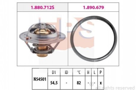 EPS NISSAN Термостат (Made in Italy!) Juke,Qashqai,X-Trail,Renault Laguna III,Megane III,Duster 1.6 15- 1.880.712