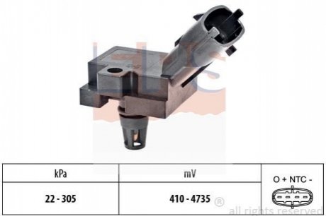 1.993.186 EPS EPS FORD Датчик давления наддува Galaxy,Focus II,III,Kuga,Mondeo IV,Jaguar,Range Rover,Freelander,Volvo