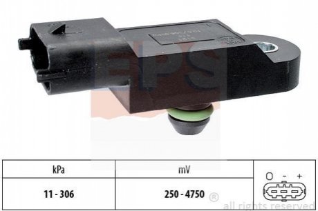 1.993.121 EPS EPS RENAULT Датчик давления наддува (CR) 1,5-2,5dCi: Clio III,Megane II 02-,Laguna II 01-Scenic II 03-
