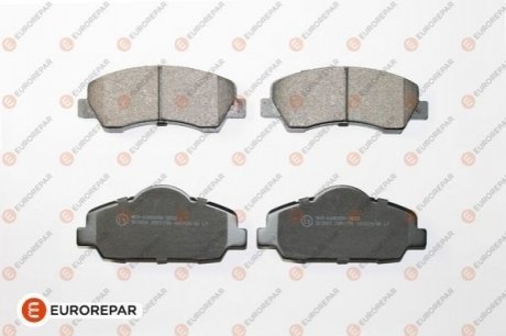 1619790580 Eurorepar EUROREPAR Передні тормозные колодки CITROEN C4 CACTUS, C-ELYSEE PEUGEOT 301, 308 II 1.2-2.0D 11.12