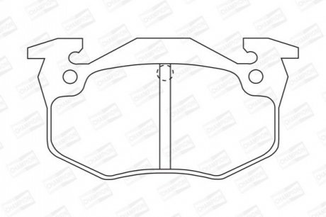 571334CH CHAMPION CHAMPION CITROEN Тормозные колодки задн. ZX 91-,Xsara,Peugeot 206-309,Renault 19,Clio,Megane I