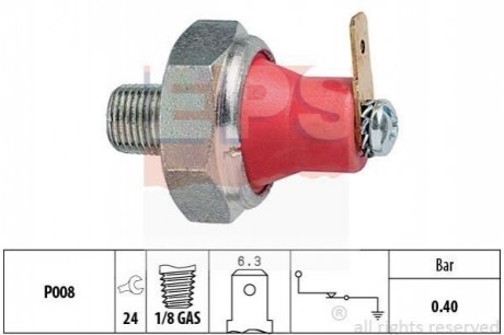 1.800.094 EPS EPS MITSUBISHI Датчик давления масла Carisma,Colt IV,V,Galant V,VI,L200 2.5 DI-D 05-,Lancer