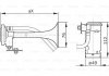 0986320003 BOSCH BOSCH (LV) Двухтональные компрессорные фанфары (красн.) (к-т 2шт) 12V 240W 795-840Hz 117dB (фото 2)