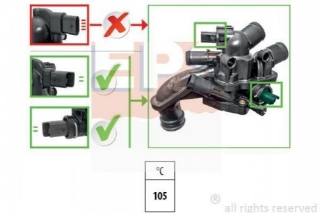 1.880.927 EPS EPS CITROEN Термостат (Made in Italy!) C3 1.4,C4,Grand Picasso 1,6 THP,DS3,Mini,Peugeot
