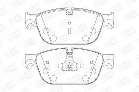 573338CH CHAMPION CHAMPION CITROEN Тормозные колодки передні DS5, DS4,C5(X7),C4(B7),Peugeot 407,508 04-