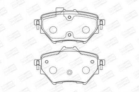 573605CH CHAMPION Колодки тормозные дисковые CITRO?N BERLINGO (ER_, EC_) 18- (573605CH) CHAMPION