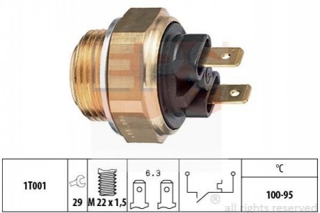 1.850.019 EPS EPS OPEL Датчик вкл. вентилятора 100-95&quot;C 1,0-1,2 OHV 1,2-3,0 KADETT,ASCONA,COR