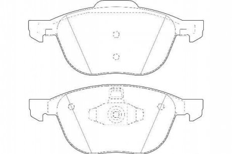 573209D Jurid JURID FORD Тормозные колодки передн.C-Max,Focus II,III,Kuga I,II Mazda 3,5,Volvo 03-