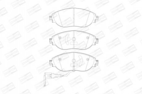 573418CH CHAMPION CHAMPION VW Гальмівні колодки передн.Audi A3,Seat,Skoda Octavia,Golf VII,Sharan 10-