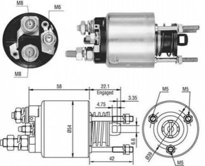 940113050458 MAGNETI MARELLI MAGNETI MARELLI Втягивающее реле FIAT Bravo, Brava- MAGNETI MARELLI [940113050458]