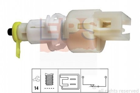 1.810.108 EPS EPS FIAT Выключатель STOP-сигналов Alfa Romeo 145/156,Citroen Jumper,Fiat,Peugeot