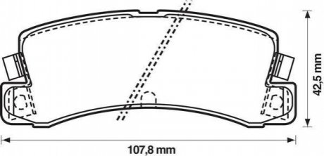 572188J Jurid JURID TOYOTA Тормозные колодки задн.Camry,Avensis,Carina II,E,Corolla,Lexus ES,RX