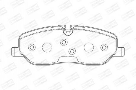 572521CH CHAMPION CHAMPION LANDROVER Тормозные колодки передн. Range Rover Sport 05-, Discovery 04-