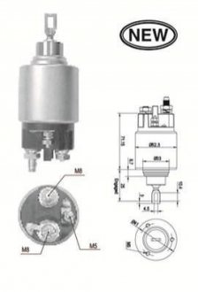 940113050554 MAGNETI MARELLI MAGNETI MARELLI Втягивающее реле стартера CITROEN Jumper 2,0 9-, Berlingo 1,8 97-