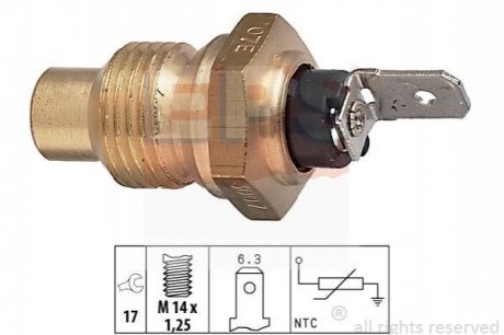 1.830.007 EPS EPS PEUGEOT Датчик температуры воды 205,309,405,Citroen AX,BX,C15,ZX,Fiat Ducato