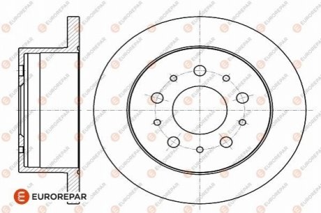 1642766680 Eurorepar Диск тормозной задний комплект (2шт.) Jumper3-Boxer3 PSA (1642766680) Eurorepar