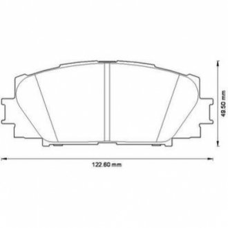 572578J Jurid JURID TOYOTA Колодки тормозные дисковые YARIS 1.0 10-, YARIS / VIOS 1.3 05-13