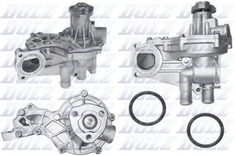 A-161RS DOLZ DOLZ VW Помпа водяная (OE-версия,усиленная! с корпусом) AUDI, SEAT 1,5-2,0 81-