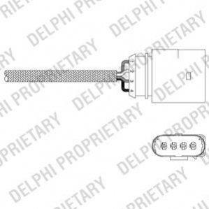 ES20342-12B1 Delphi DELPHI VW Лямбда-зонд 4конт.Planar Audi A4/6 2.4/3.0 97-,Seat,Polo 1.0/1.4 95-