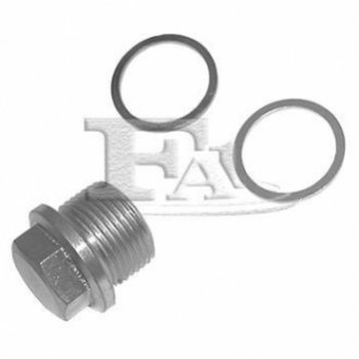 142.020.021 Fischer Automotive One (FA1) FISCHER OAS093 Масляная пробка + шайба M22x1.5 L=14 DIN 7604, Audi, VW,Cu 22x2