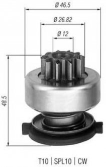 940113020309 MAGNETI MARELLI MAGNETI MARELLI Бендикс (z=10) FORD 1,2-1,6i: Fiesta, Focus 95- [940113020309]