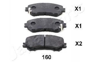 PA-160AF JAPANPARTS JAPANPARTS NISSAN Колодки торм. передние Qashqai 1,2-1,6 13-, X-Trail 1,6 13-