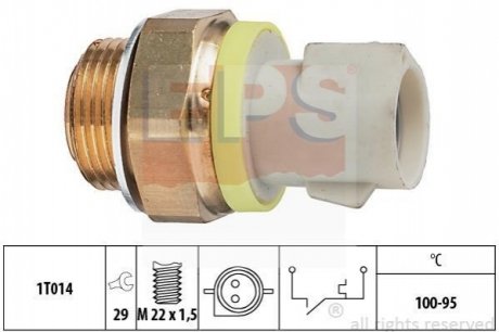 1.850.280 EPS EPS FORD Датчик включения вентилятора радиатора Escort 1,6-1,8 16V (100-95C)