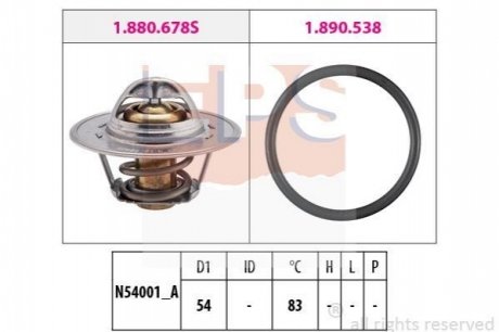 1.880.678 EPS EPS VW Термостат (Made in Italy!) t-83C Polo 01-,Skoda Fabia 99-,Seat Ibiza