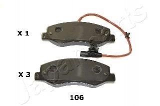 PP-106AF JAPANPARTS JAPANPARTS RENAULT Тормозные колодки задн. Master III,Opel Movano,Nissan 10-