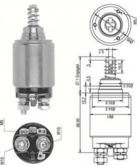 940113050252 MAGNETI MARELLI MAGNETI MARELLI Втягивающее реле стартера OPEL KHD CASE STEYR [940113050252]