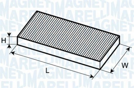 350203061800 MAGNETI MARELLI MAGNETI MARELLI OPEL Фильтр салона Combo,Corsa,Signum,Vectra C, Cadillac BLS