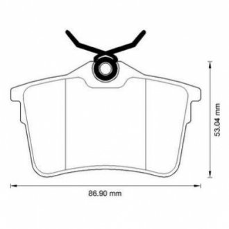 573289J Jurid JURID CITROEN Колодки тормозн.задн.Berlingo B9,Peugeot 308,5008,Partner 08-