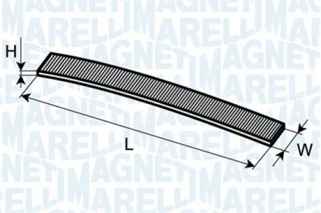 350203062080 MAGNETI MARELLI MAGNETI MARELLI BMW Фильтр возд. салона 1-serie (E87) 04-, 3-serie(E90) 05-