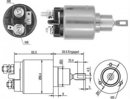 940113050435 MAGNETI MARELLI MAGNETI MARELLI Втягивающее реле стартера VW OPEL SEAT SKODA [940113050435]