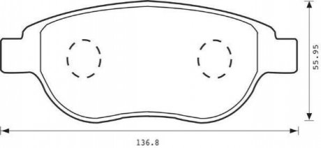 573031J Jurid JURID PEUGEOT Тормозные колодки передн.307 01-,Citroen Berlingo,Fiat Doblo