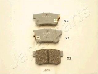 PP-405AF JAPANPARTS JAPANPARTS HONDA Колодки тормозные задні Accord,Civic VII,FR-V,Stream 99-