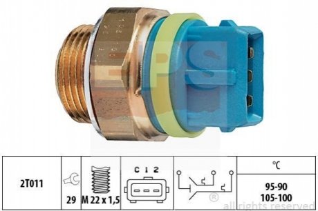 1.850.677 EPS EPS OPEL Температурный датчик включения вентилятора радиатора Omega B 94-