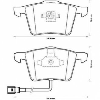 573197J Jurid JURID VW Тормозные колодки передн.Audi A3 06-,Golf V,VI,Eos,Seat Leon 06-