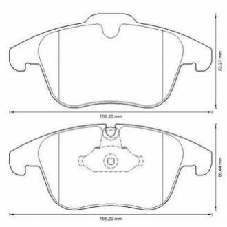 573311J Jurid JURID CITROEN Тормозные колодки передн C5 III 08-,Peugeot 407 04-,508 10-