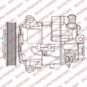 TSP0155948 Delphi DELPHI OPEL Компрессор кондиционера ASTRA J Sports Tourer, INSIGNIA A 08-