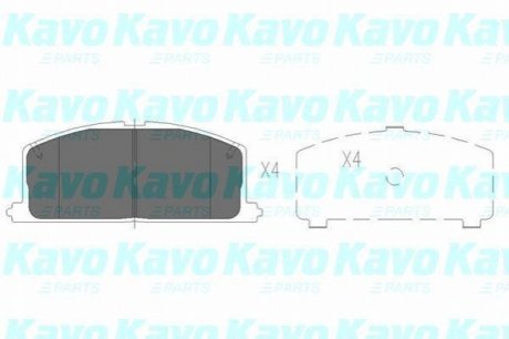 KBP-9109 KAVO KAVO PARTS TOYOTA Тормозные колодки перед.Carina II,Corolla,Camry, Corona