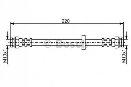 1987476633 BOSCH Гальмівний шланг