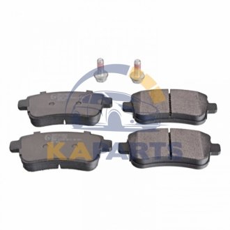 16784 FEBI BILSTEIN FEBI тормозные колодки зад. RENAULT Fluence 10-, Megane III,Scenic 09-